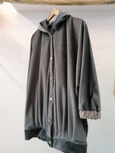 Load image into Gallery viewer, Grey velvet big bomber
