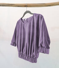 Load image into Gallery viewer, Lilac velvet sofi blouse
