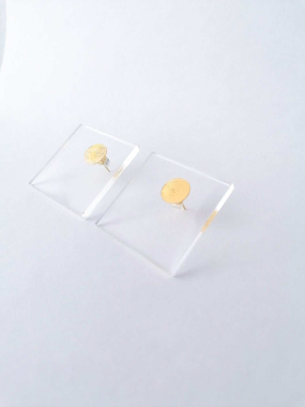 Translucent acrylic earrings