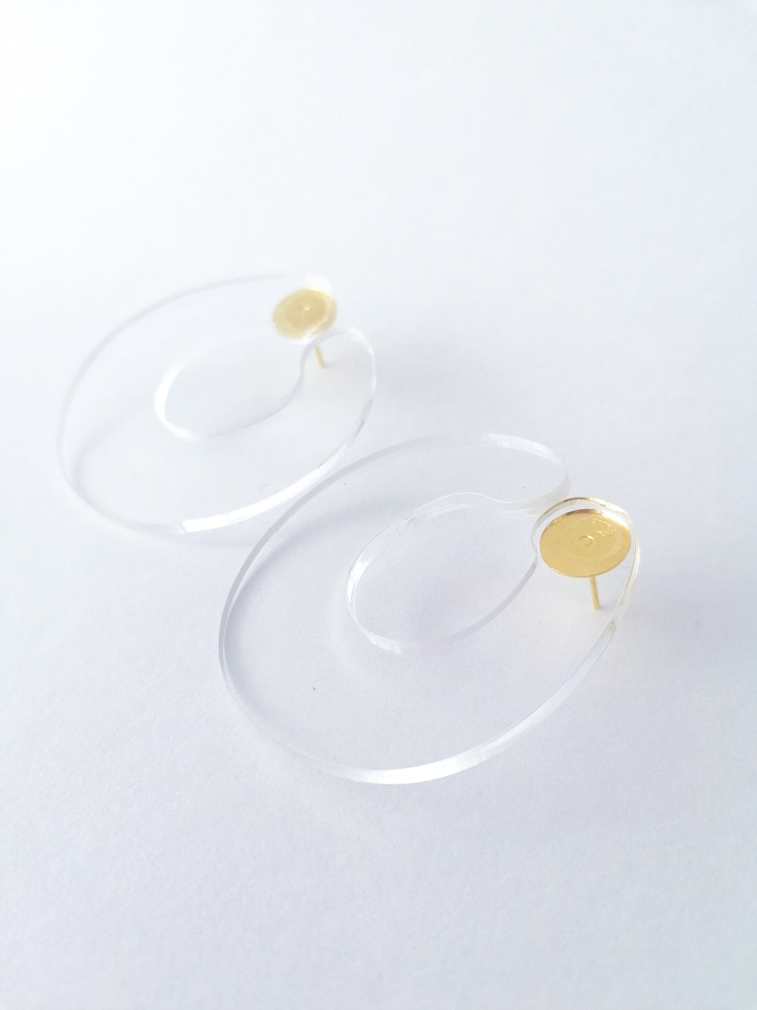 Translucent acrylic earrings