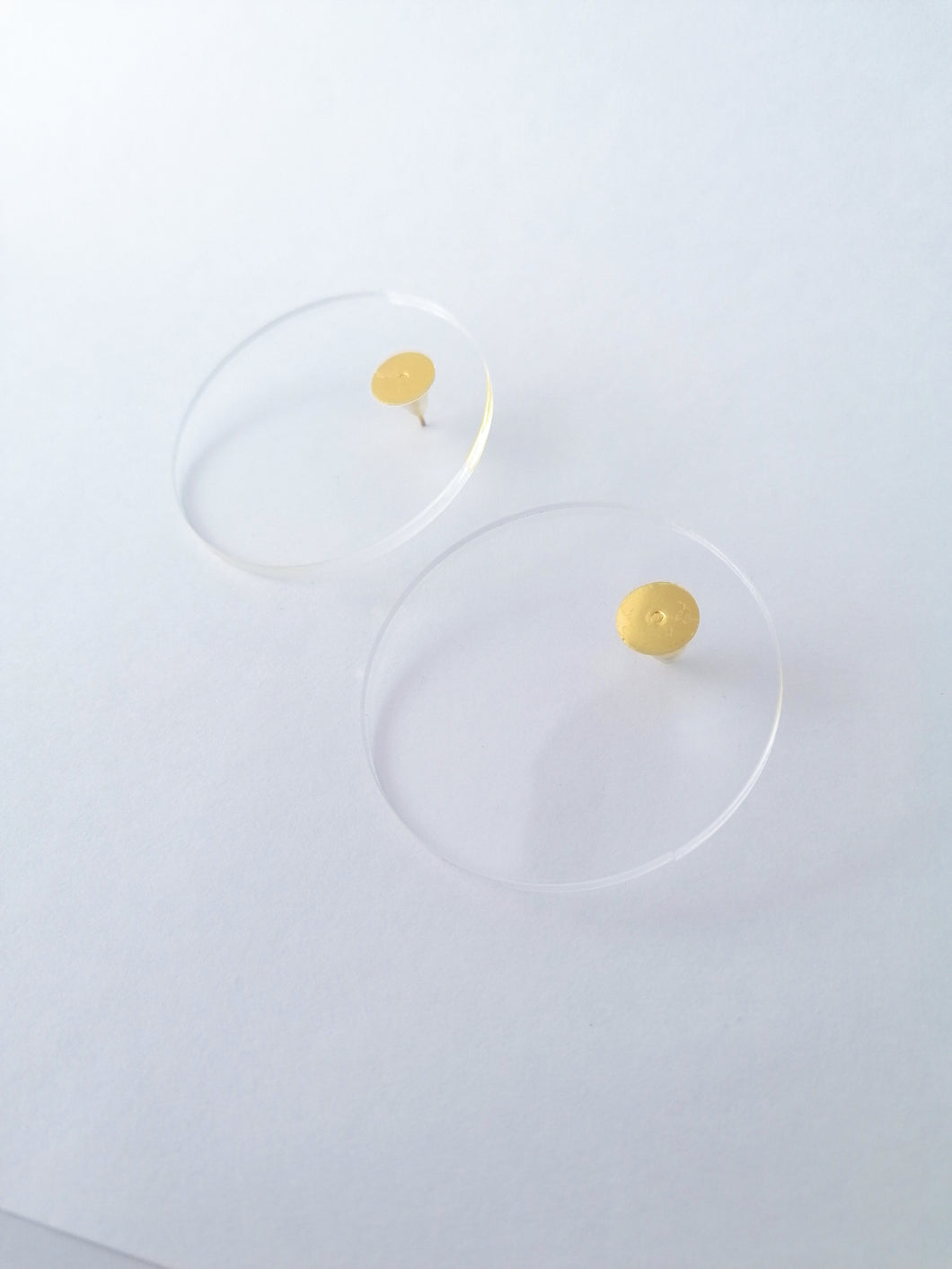 Translucent acrylic earrings