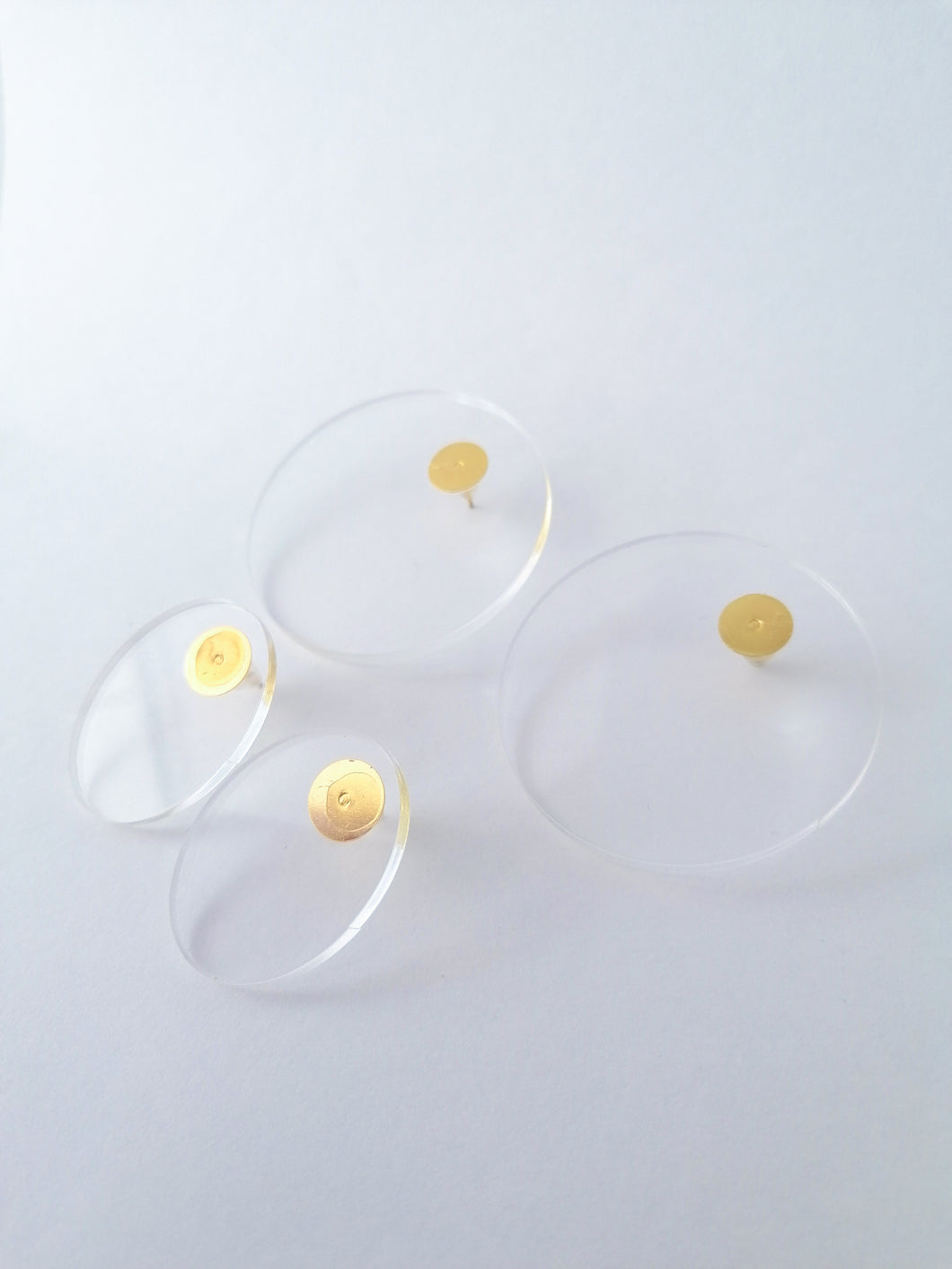 Translucent acrylic earrings