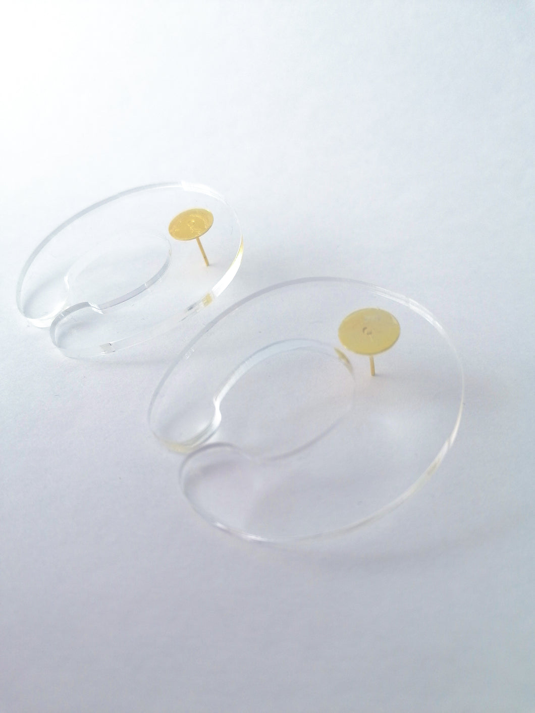 Translucent acrylic earrings