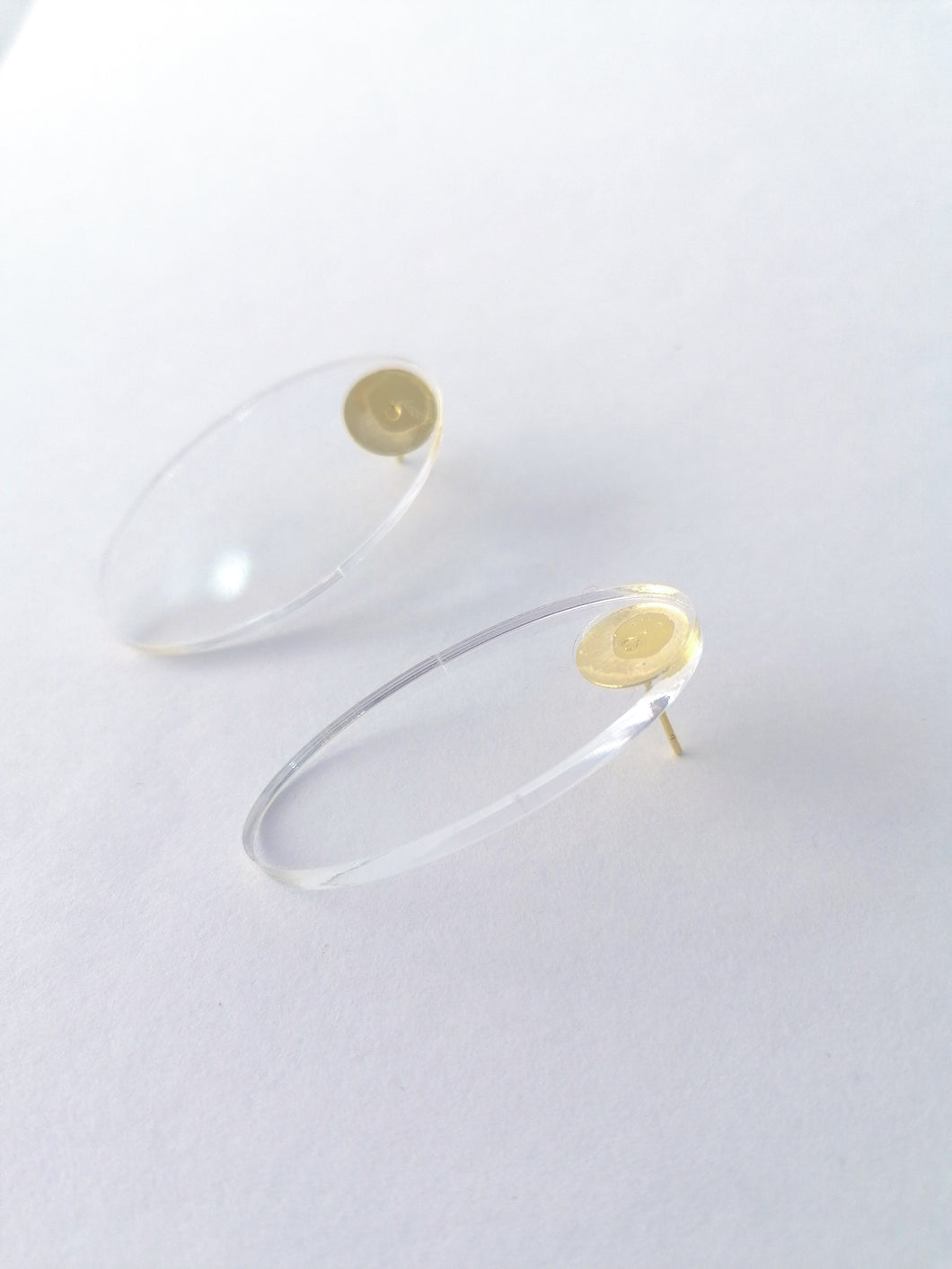 Translucent acrylic earrings