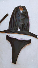 Load image into Gallery viewer, Reversible bikini blk and pink

