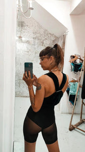 Body in a lycra and velvet
