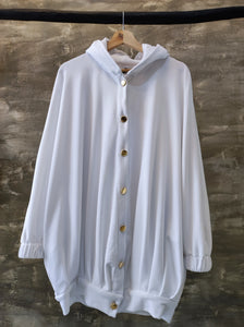 American fleece pleated bomber