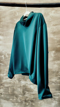Load image into Gallery viewer, Silk dark green blouse
