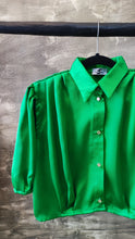 Load image into Gallery viewer, Silk green jane shirt
