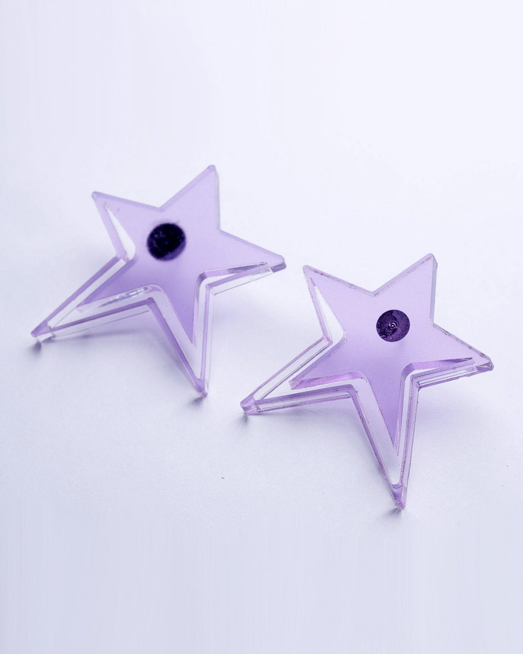 Star shaped acrylic earrings