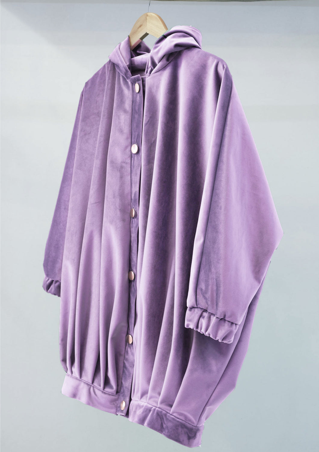 Lilac velvet big bomber